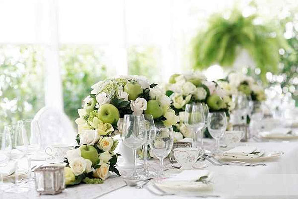 60 идей для оригинального оформления свадебного зала цветами